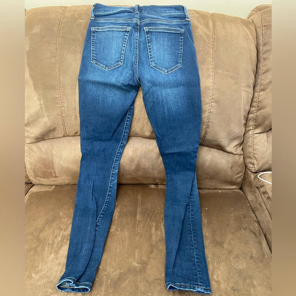GAP 1969 Resolution True Skinny Distressed Denim Jeans; 24 - Picture 6 of 6